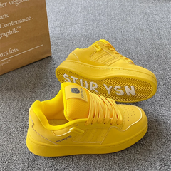 Chunky-Sole Board Shoes — Unisex Mesh-Lined Sneakers — Golden coast premium edition with lettering