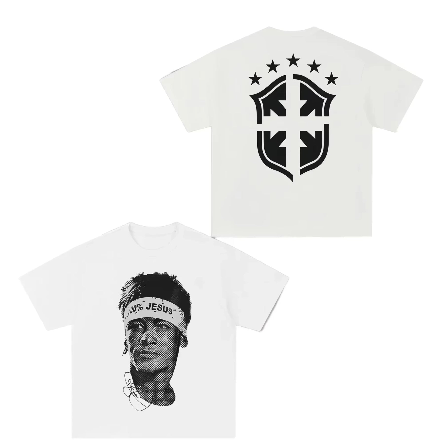 Football Superstar Graphic Cotton Tee — Unisex Short Sleeve — product image 3