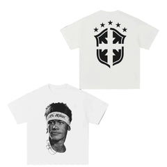 Football Superstar Graphic Cotton Tee — Unisex Short Sleeve — 0227-Cotton-JCS-140