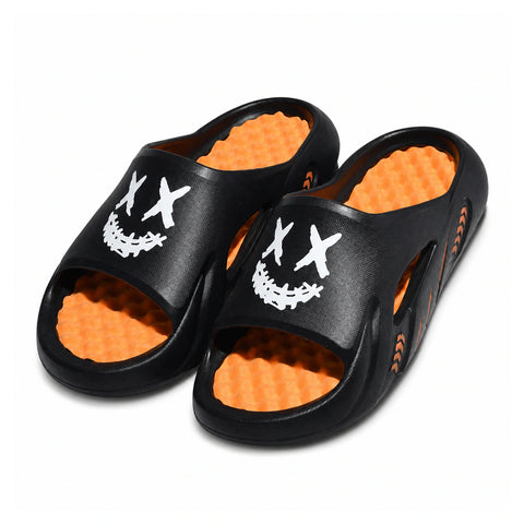 Acupressure Massage Slides — Soft-Sole Beach Sandals on a pure white background