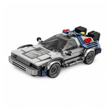 1:24 Classic Racer Brick Model Kit — 405 Pieces on a pure white background