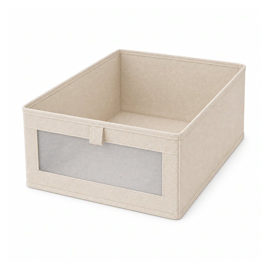Foldable Wardrobe Storage Boxes — Oxford Drawer Organisers on a pure white background