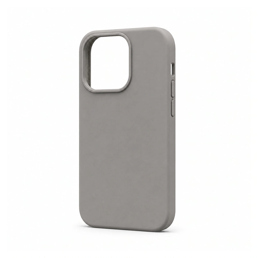 Liquid Silicone iPhone Case — Shockproof Soft-Touch Cover on a pure white background