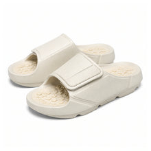 Massage Slides for Men — Soft-Sole Beach Flip-Flops on a pure white background