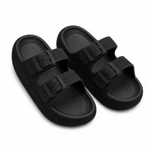 Non-Slip Shower Slides — Thick-Sole EVA Bathroom Sandals on a pure white background