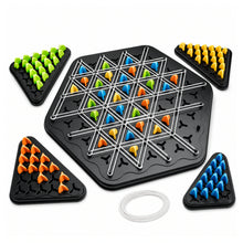 Triangle Chain Logic Puzzle — Tabletop Strategy Game on a pure white background