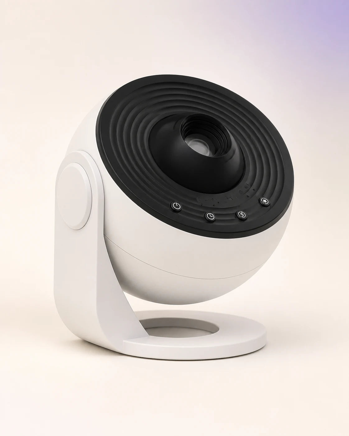 White Galaxy Star Projector — AI-assisted product visualisation